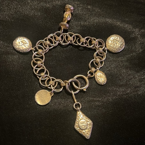 CHANEL Vintage 1980s Mademoiselle Chain Bracelet Charm Gold Tone - Picture 4 of 7